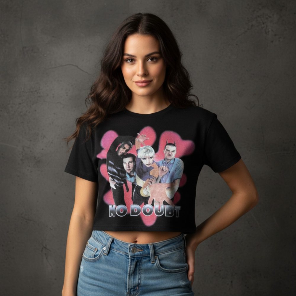No Doubt - Horns Crop top - Black